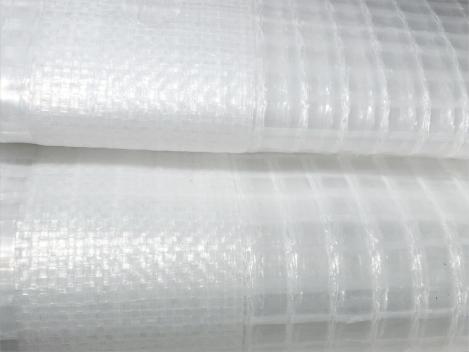 Gitterabdeckplane ca. 220 g/m², transparent