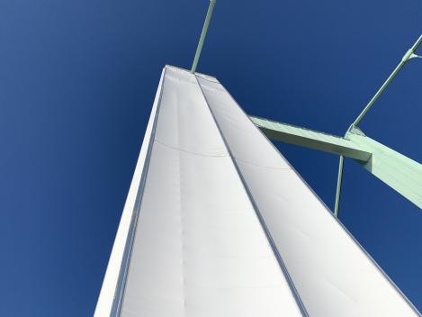 Preview: PVC-Kederplane mit 13mm Keder, weiß, 2,07 x 15,00m