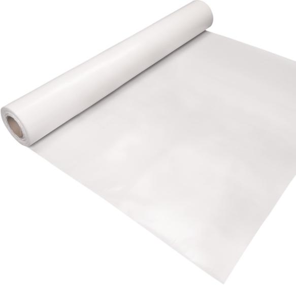 2,50 x 50 m, PVC-Tuch / PVC-Rollenware B1, schwer entflammbar, Farbe: weiß
